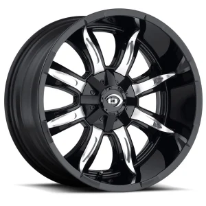 Vision Wheel Off-Road – 423 MANIC – Black – 17″x9″ 12mm – Summer Wheels – 423-7907GBMF12